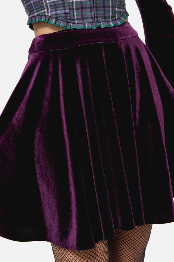 Black Friday - Regal Velvet Skirt - purple