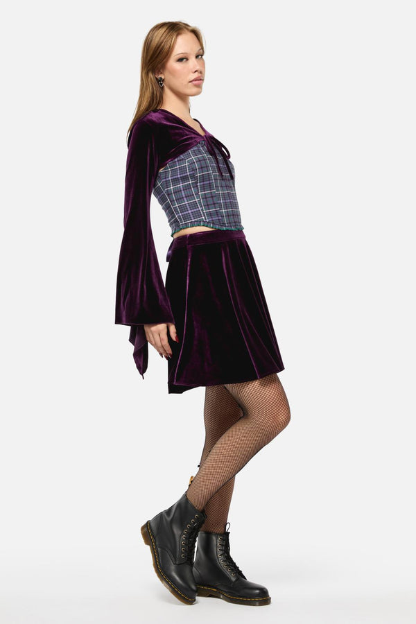 Black Friday - Regal Velvet Skirt - purple