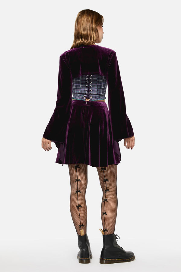 Black Friday - Regal Velvet Skirt - purple