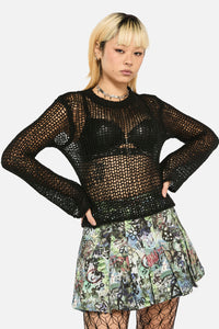 Black Friday - Tilly Grunge Knit - black
