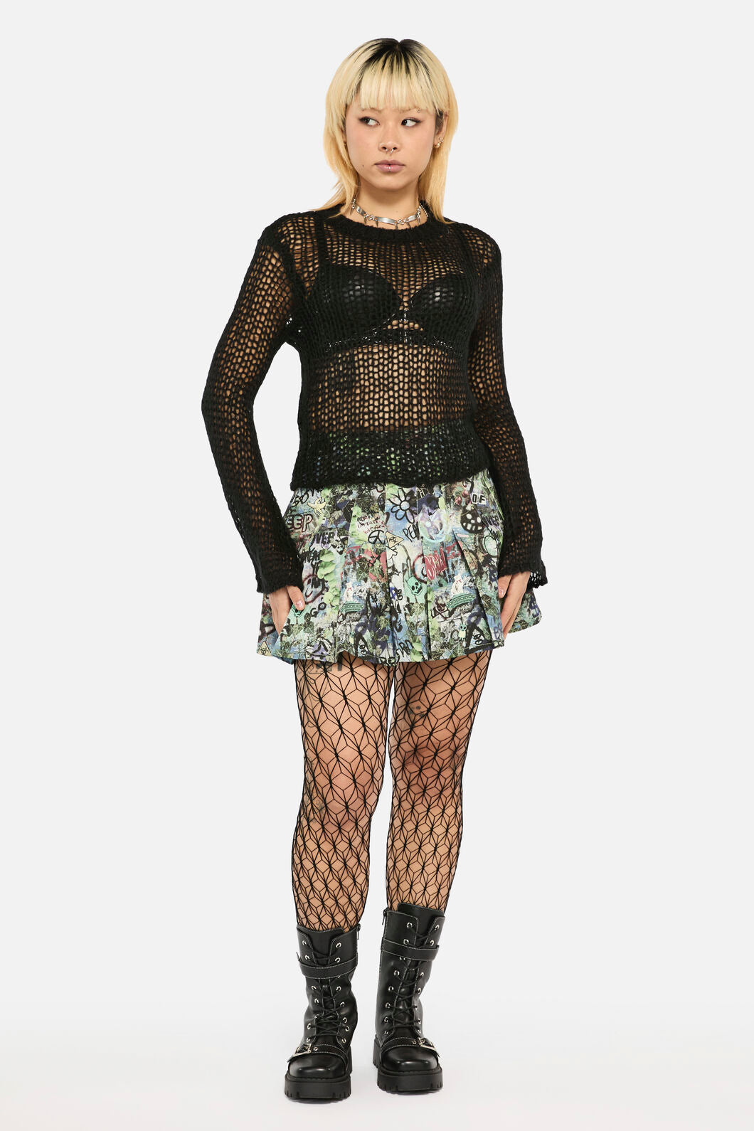 Black Friday - Tilly Grunge Knit - black