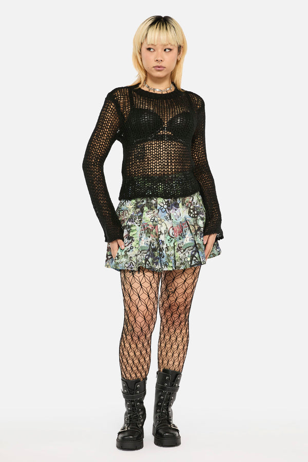Black Friday - Tilly Grunge Knit - black