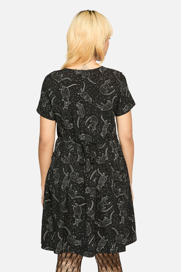 Black Friday - Ratbag ShortSleevedGrungeDress - black