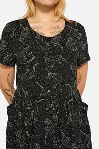 Black Friday - Ratbag ShortSleevedGrungeDress - black