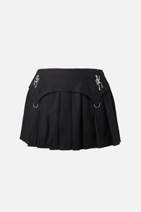 Black Friday - Curve Skelly Yoke Skort - black