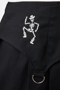 Black Friday - Curve Skelly Yoke Skort - black