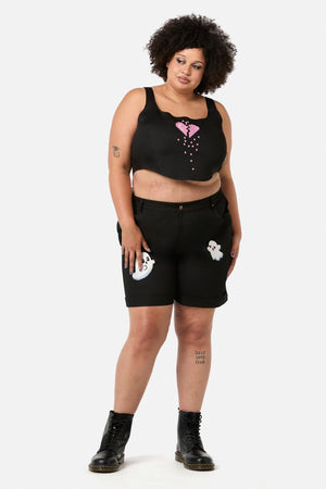 Black Friday - Curve Ghostie Corset Top - black