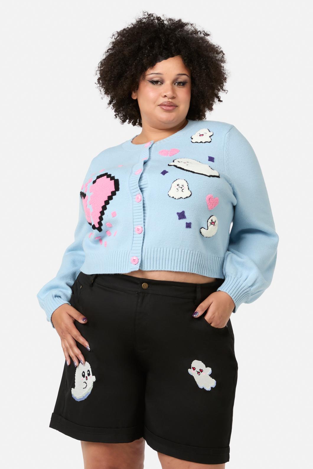 Black Friday - Curve Ghostie Cardigran - blue