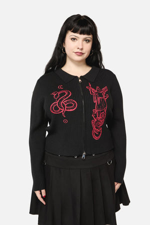 Black Friday - Curve Grace Fitted Cardi - black