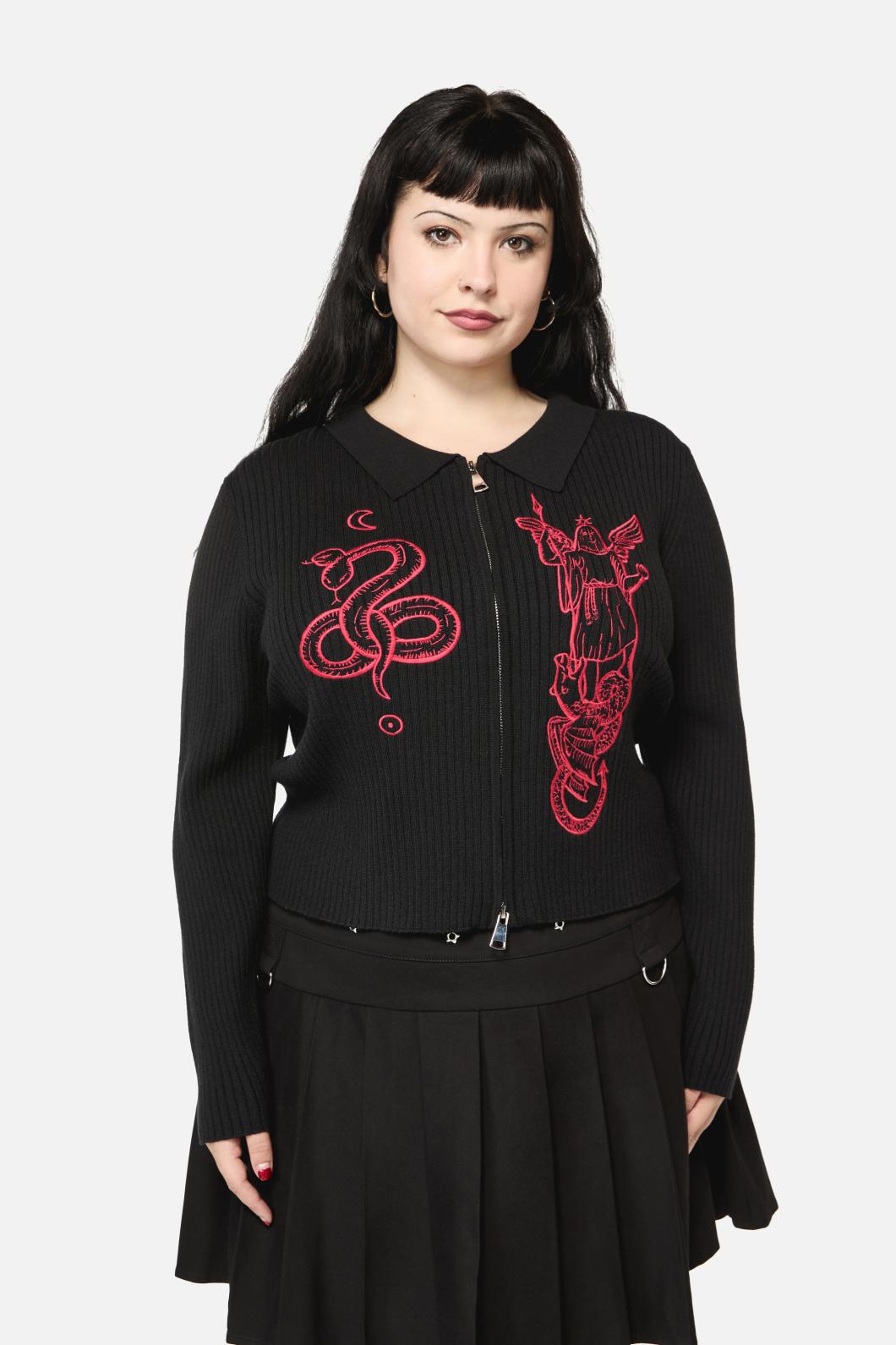 Black Friday - Curve Grace Fitted Cardi - black