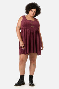 Black Friday - Curve Unified Cord Pinny - maroon