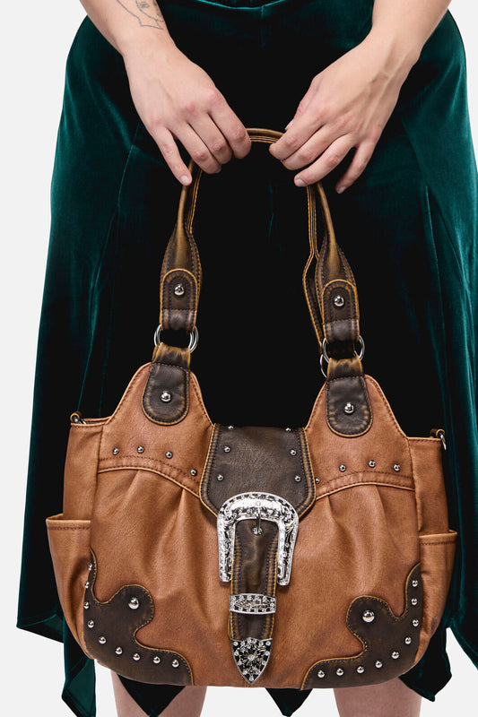 Black Friday - Vintage Buckle Bag - caramel