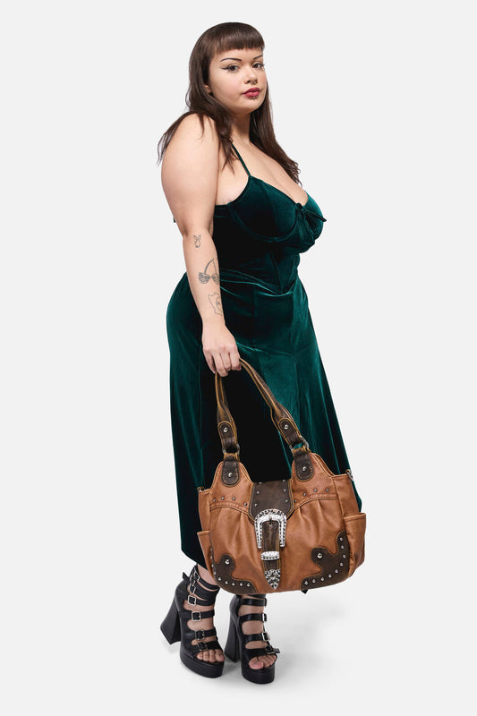 Black Friday - Vintage Buckle Bag - caramel