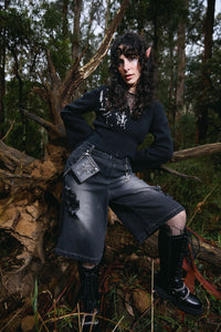 Black Friday - Cross Skull Wallet - black