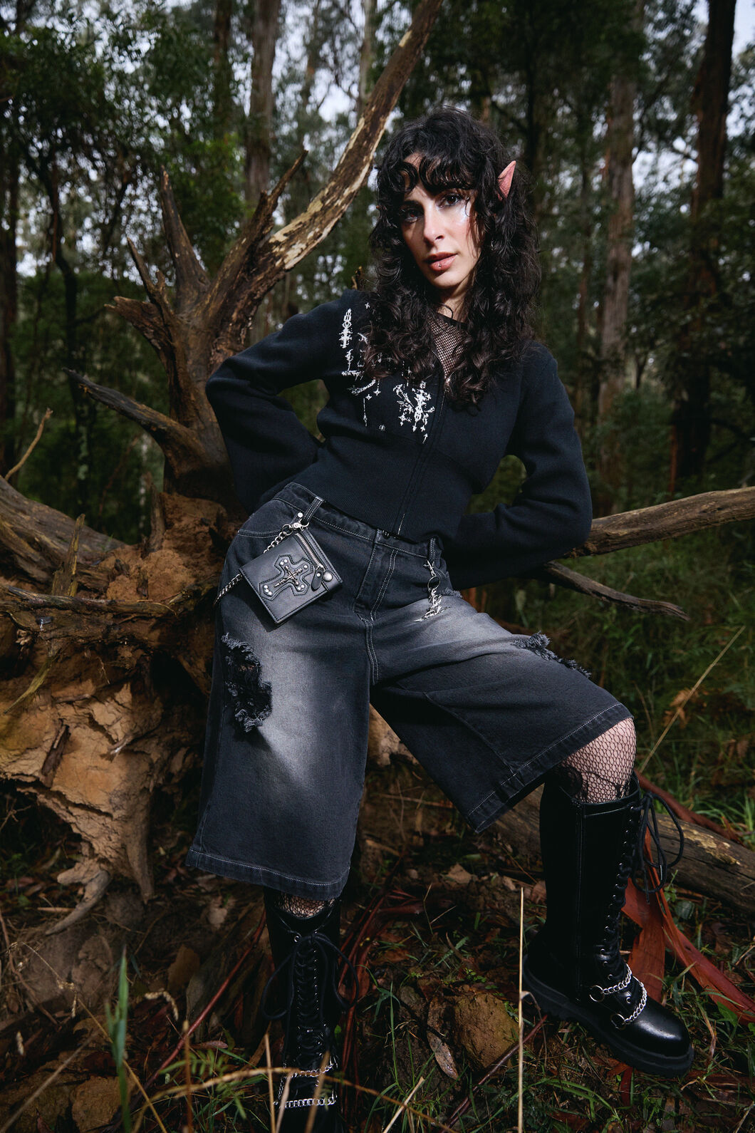 Black Friday - Cross Skull Wallet - black