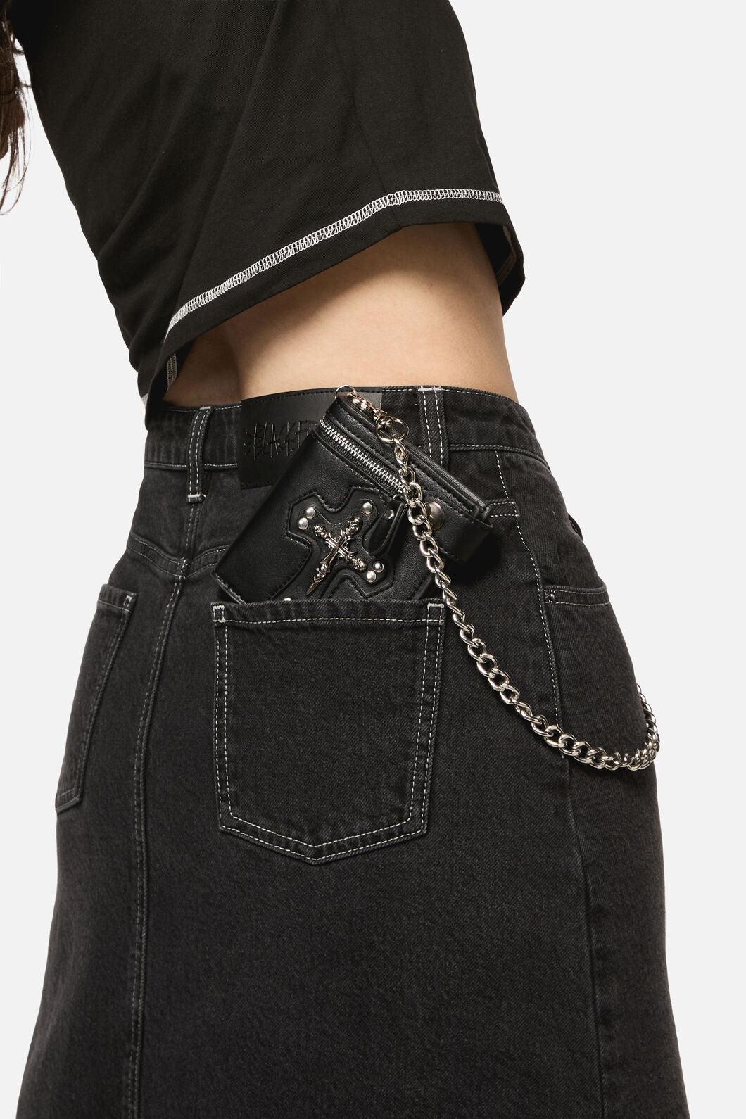 Black Friday - Cross Skull Wallet - black