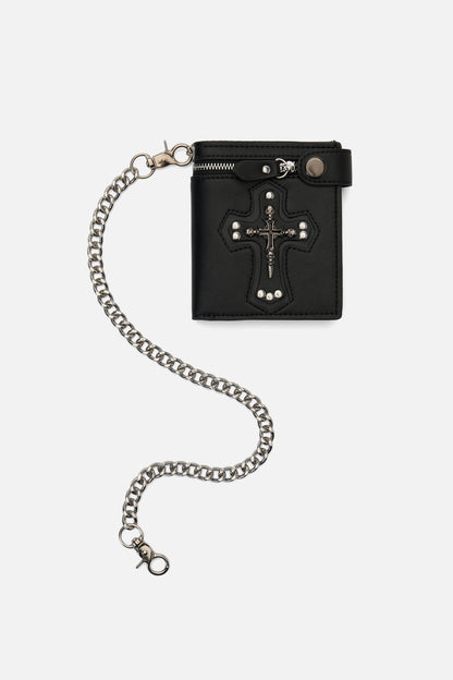 Black Friday - Cross Skull Wallet - black