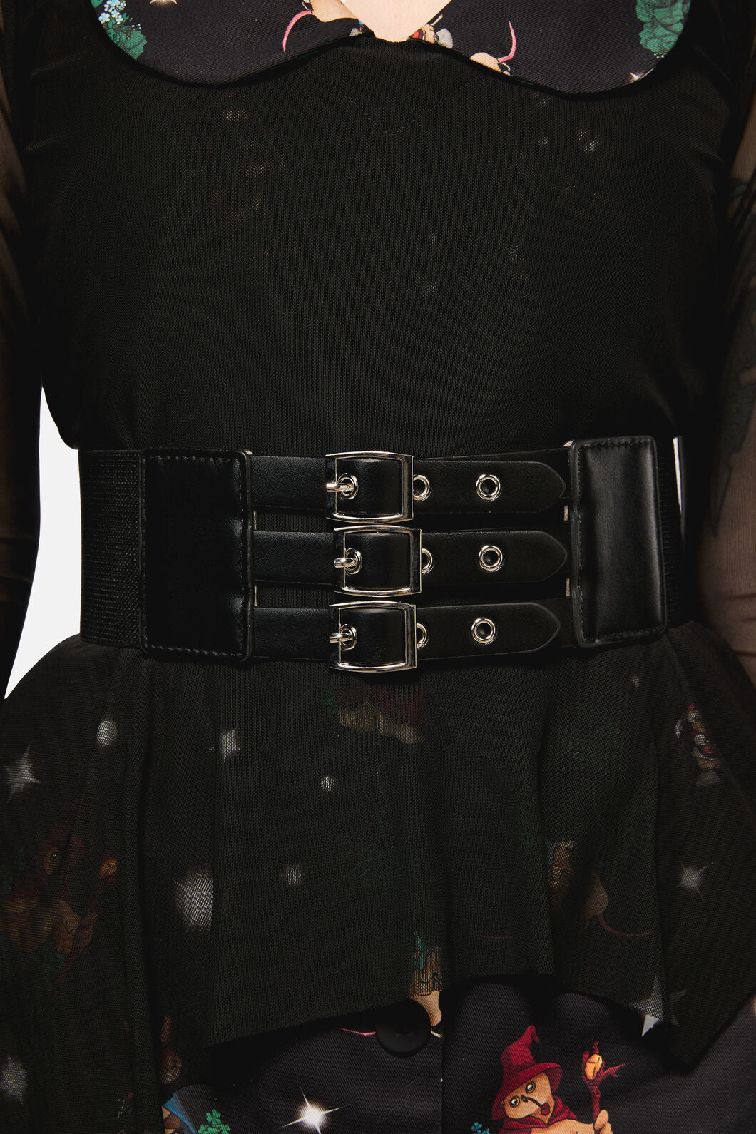 Black Friday - Simple Triple Strap Waist Belt - black