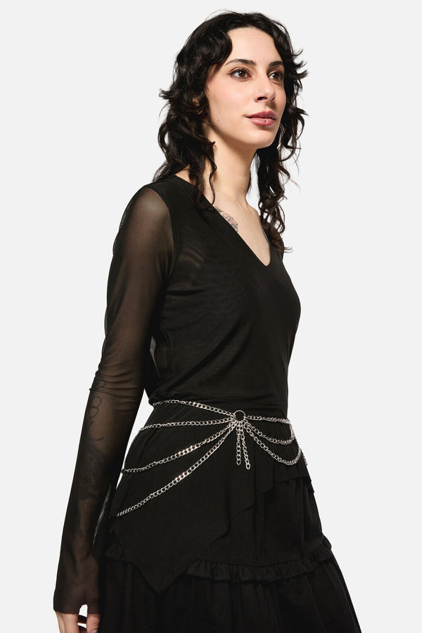 Black Friday - Chain Belt - silver