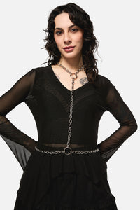 Black Friday - Chained Harness - silver