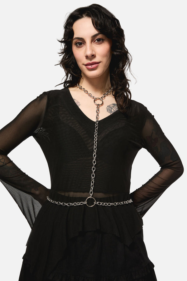 Black Friday - Chained Harness - silver