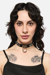 Black Friday - Stud & Ring Choker - black