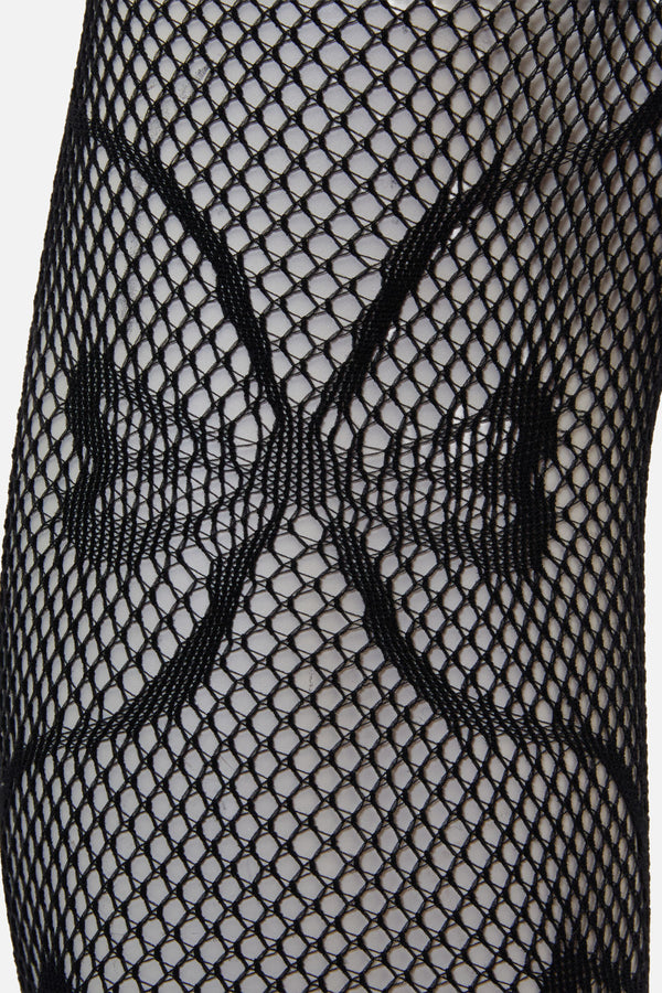 Black Friday - Bow Mesh Tights - black