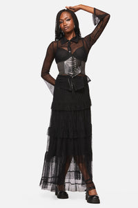 Black Friday - Cobweb Corset Belt - black