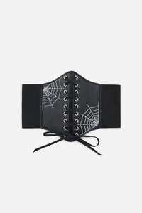 Black Friday - Cobweb Corset Belt - black