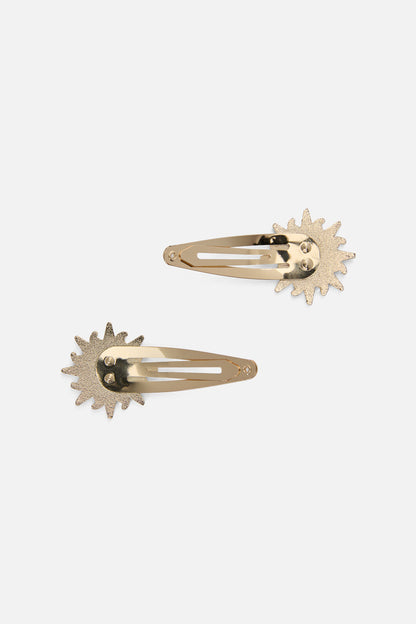 Black Friday - Celestial Sun Hair Clips - gold