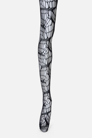 Black Friday - Faux Torn Fishnets - black