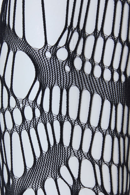 Black Friday - Faux Torn Fishnets - black