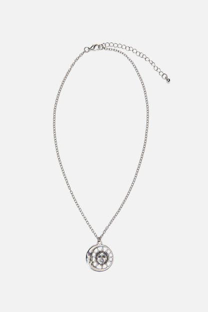 Black Friday - Purple & Charm Layered Necklac - silver