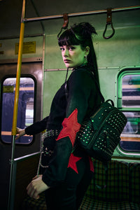 Black Friday - Studded Backpack - black