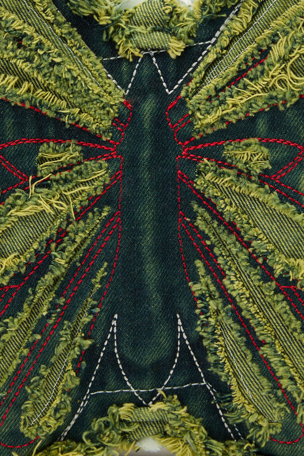 Black Friday - Torn Butterfly Bag - green