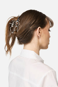 Black Friday - Melted Claw Clip - silver