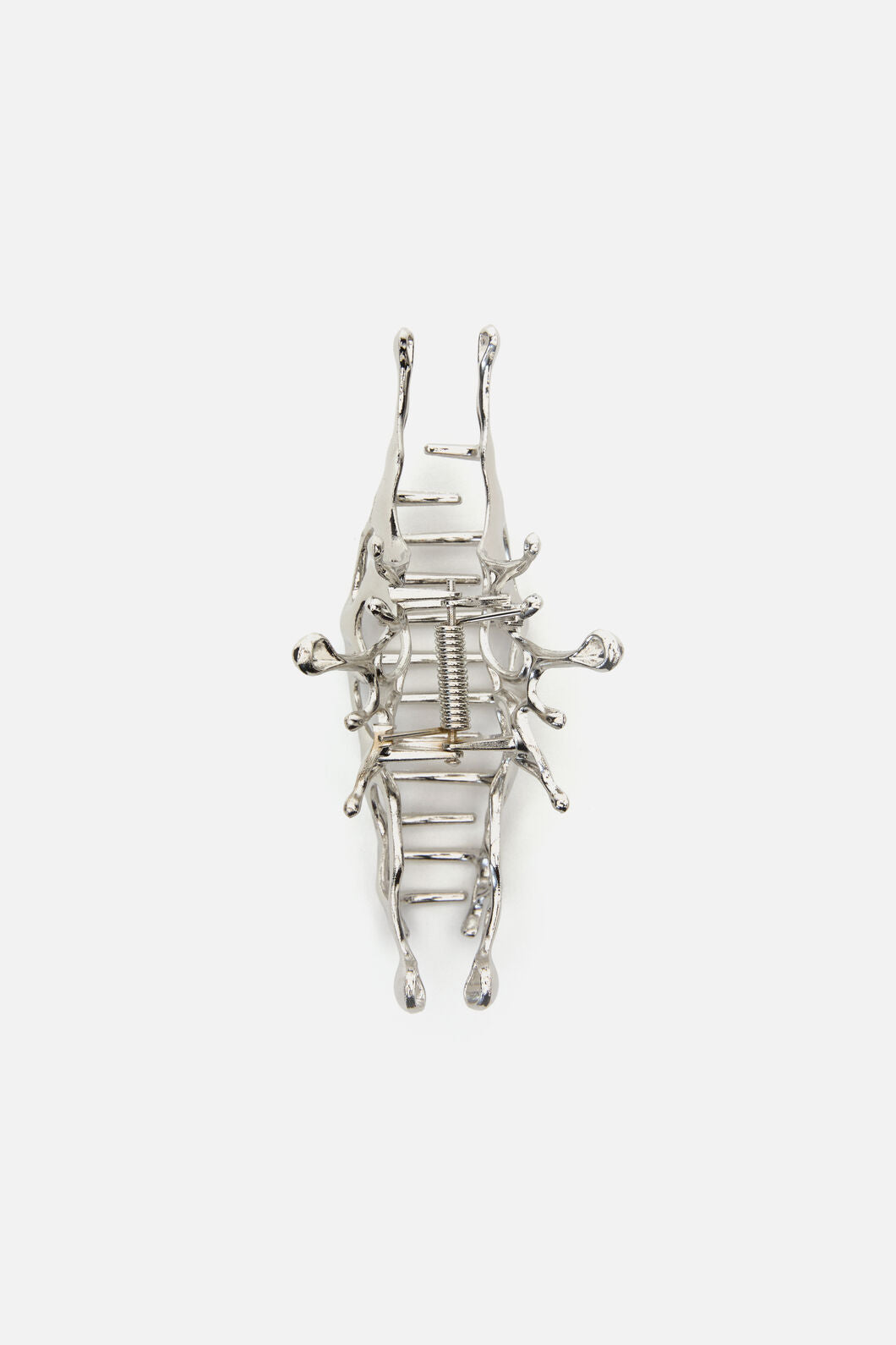 Black Friday - Melted Claw Clip - silver