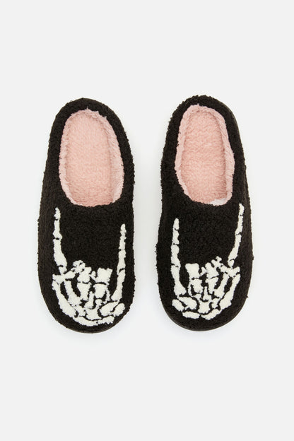 Black Friday - Rock On Slippers - black