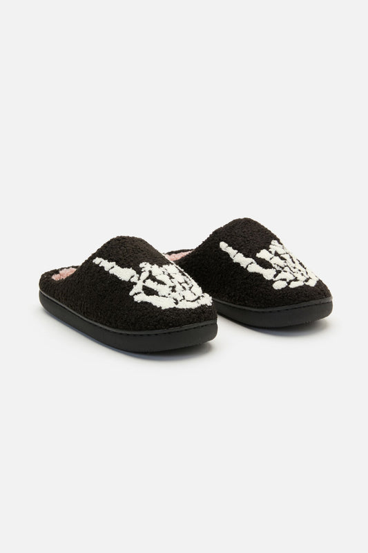 Black Friday - Rock On Slippers - black