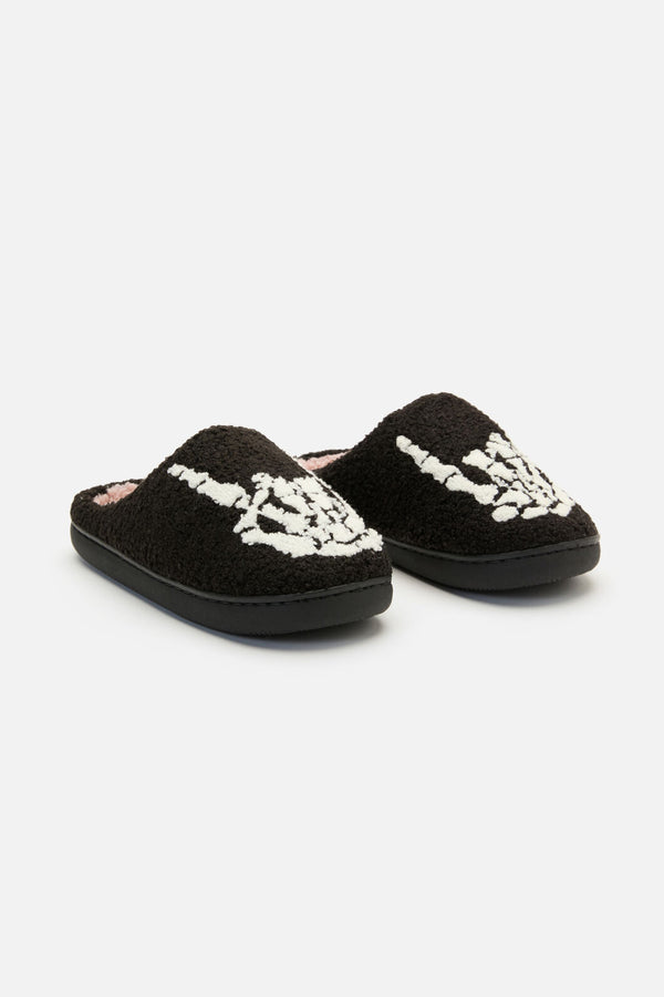 Black Friday - Rock On Slippers - black