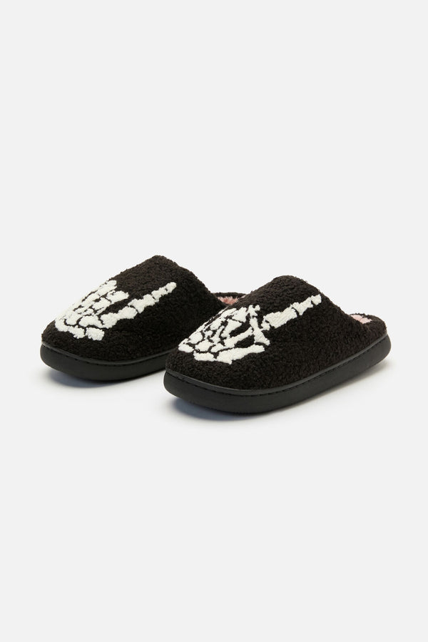 Black Friday - Rock On Slippers - black