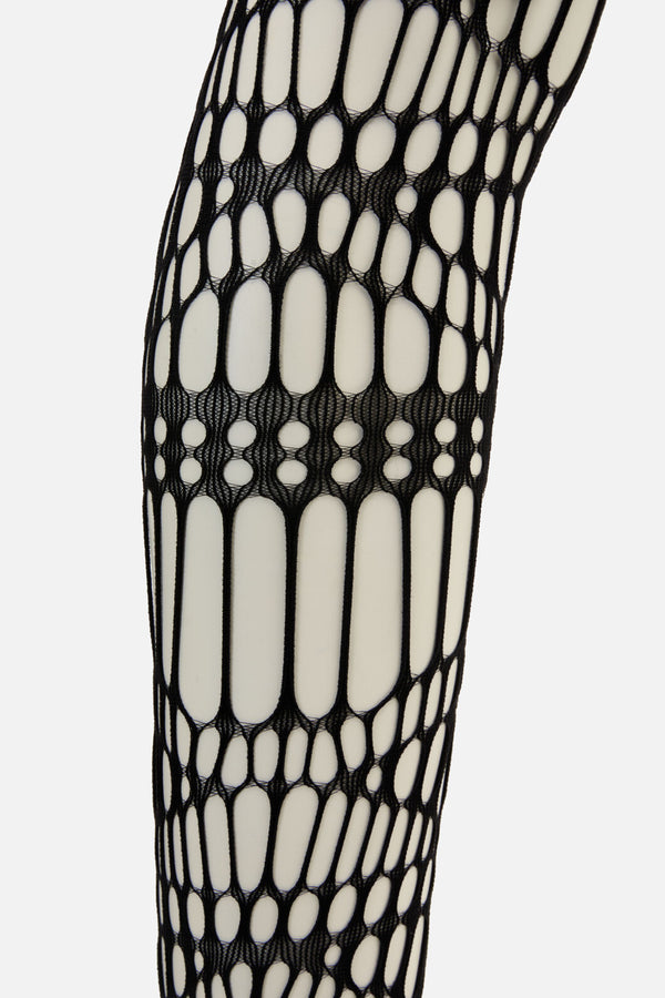 Black Friday - Netted Suspender Tights - black