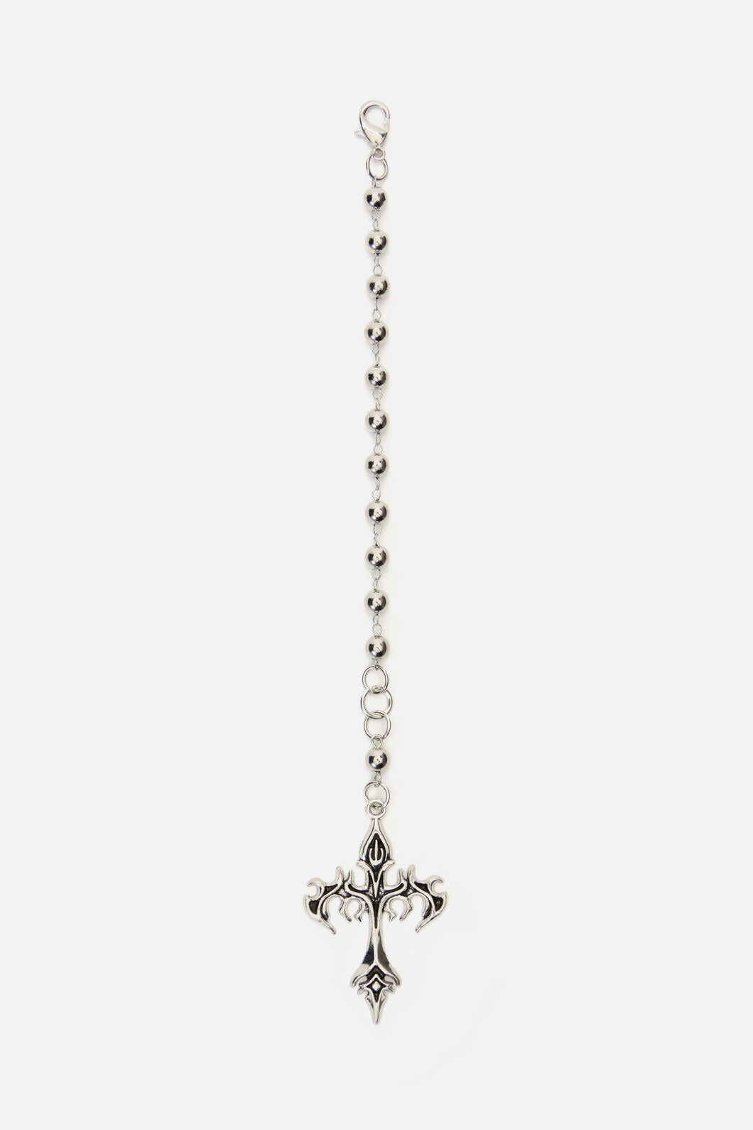 Black Friday - Cyber Cross Bag Charm - silver