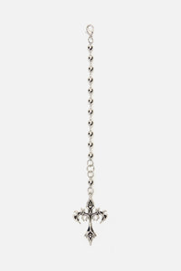 Black Friday - Cyber Cross Bag Charm - silver