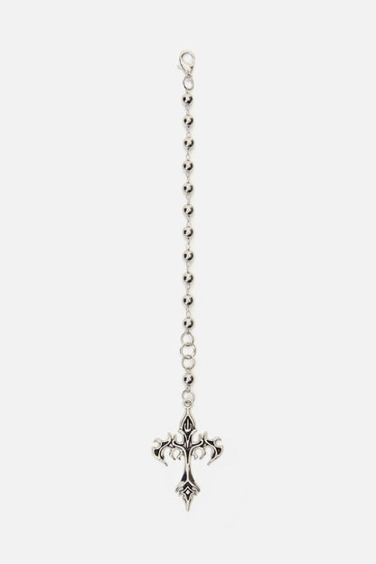 Black Friday - Cyber Cross Bag Charm - silver