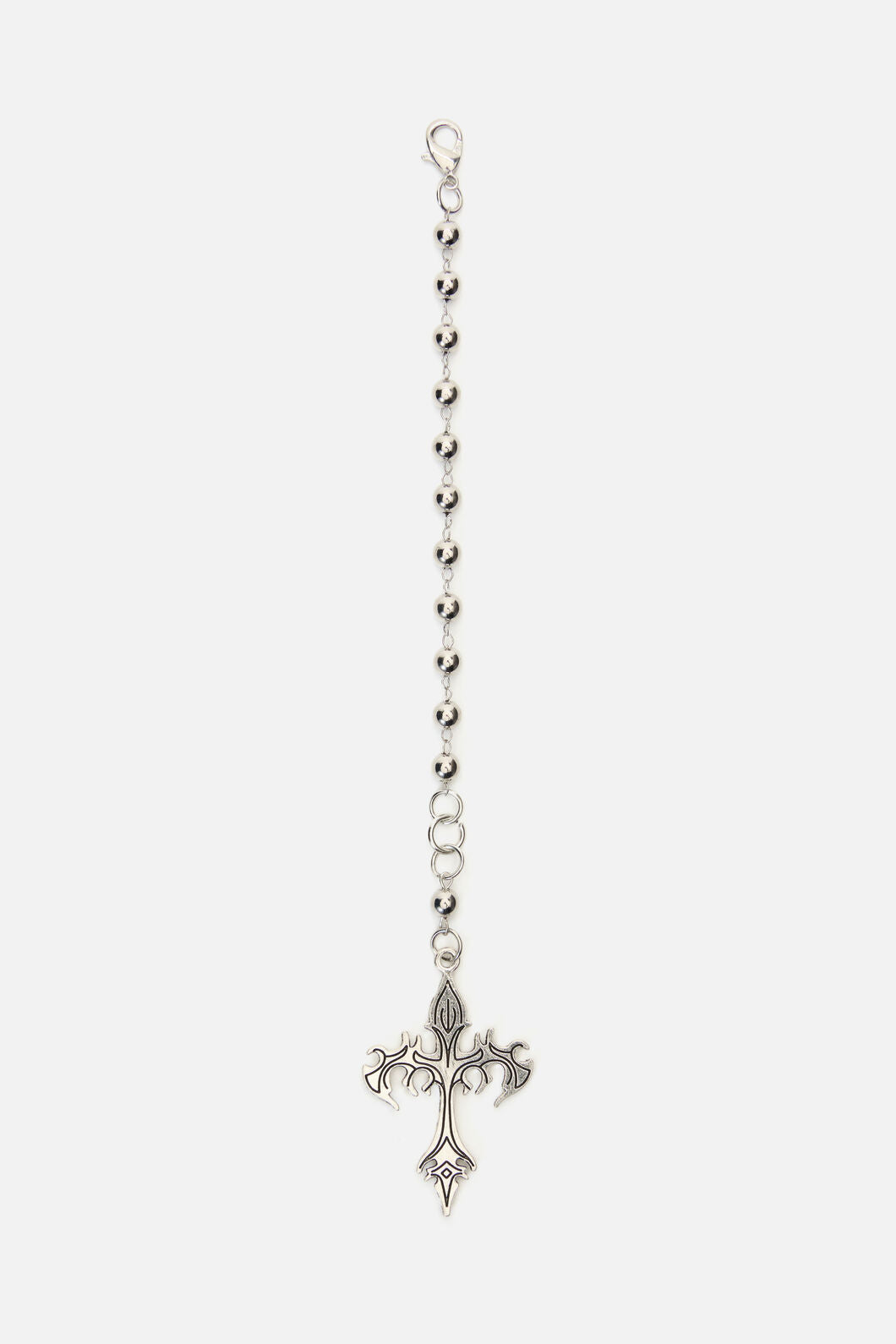 Black Friday - Cyber Cross Bag Charm - silver