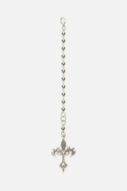 Black Friday - Cyber Cross Bag Charm - silver