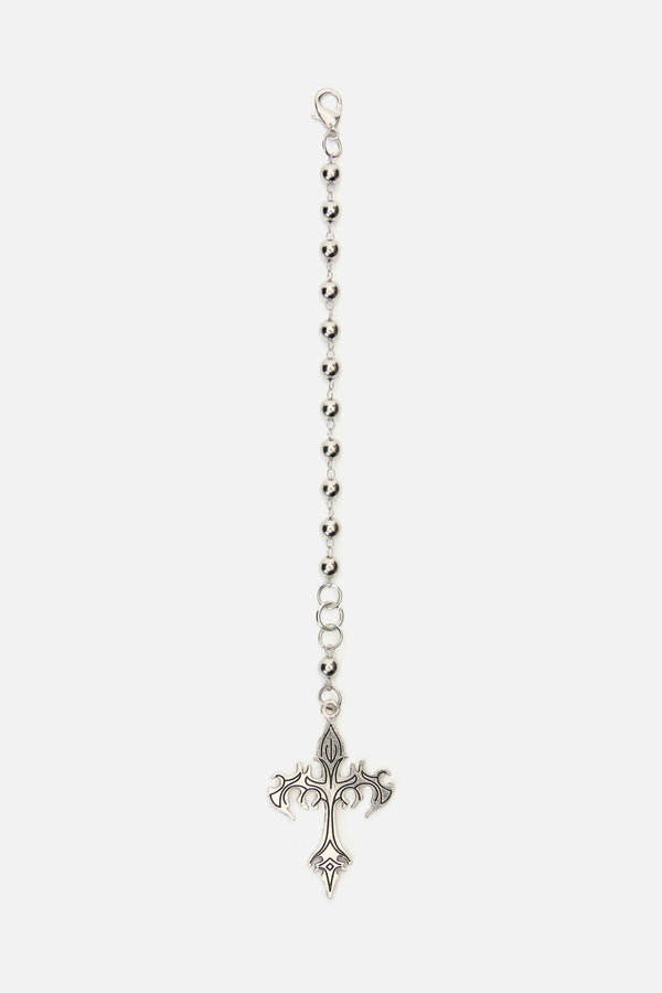 Black Friday - Cyber Cross Bag Charm - silver