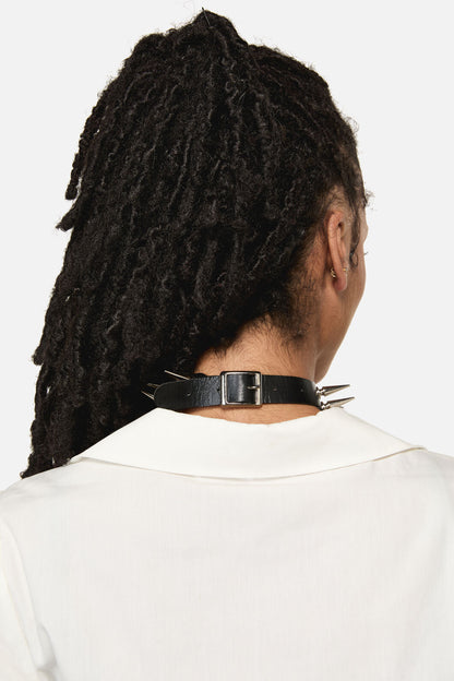 Black Friday - Two Row Spiked Choker - black