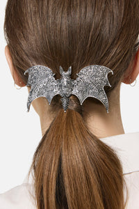 Black Friday - Bat Barrette Clip - silver